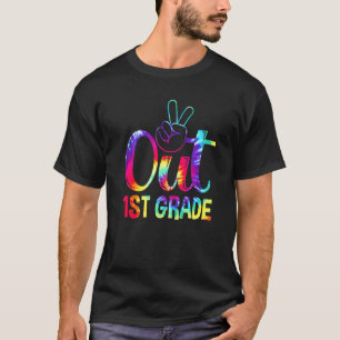 Peace Out 1st Grade First Grade Last Day Of School T-Shirt