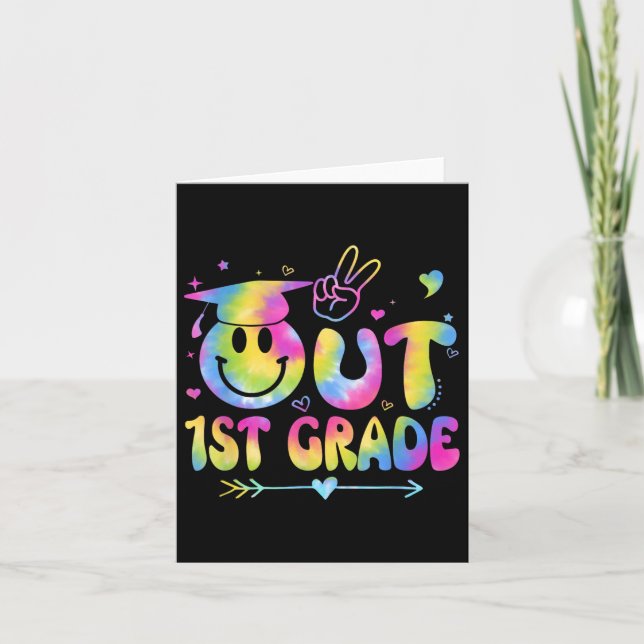 Peace Out 3rd Grade Cl Of 2025 Goodbye Graduation  Card (Front)