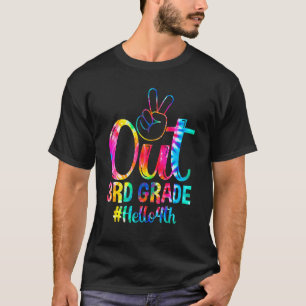 Peace Out 3rd Grade Hello 4th Grade Back To School T-Shirt