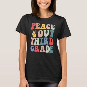 Peace Out 3rd Grade Kids T-Shirt