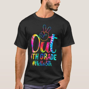 Peace Out 4th Grade Hello 5th Grade Back To School T-Shirt