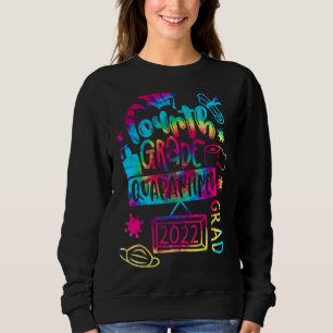 Peace Out 4th Grade Quarantined Grad 2022 Graduati Sweatshirt