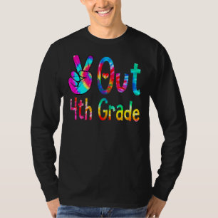 Peace Out 4th Grade Tie Dye Graduation Last Day Of T-Shirt