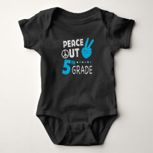 Peace Out 5th Grade Last Day of School Student Baby Bodysuit