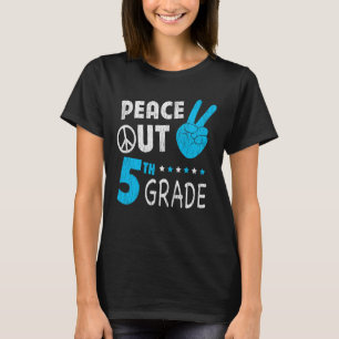 Peace Out 5th Grade Last Day of School Student T-Shirt