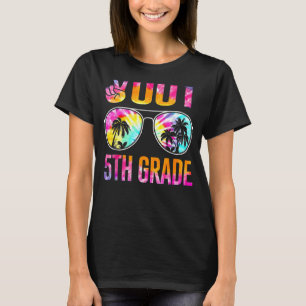 Peace Out 5th Grade Tie Dye Graduation Last Day Of T-Shirt