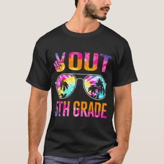 Peace Out 5Th Grade Tie Dye Graduation Last Day Of T-Shirt