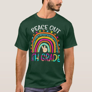 Peace Out 6th Grade Tie Dye Graduation Class Of 20 T-Shirt