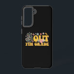 Peace Out 7th Grade Groovy Last Day Of School Samsung Galaxy Case<br><div class="desc">Peace Out 7th Grade Groovy Last Day Of School</div>