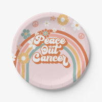 Peace Out Cancer Hippie Rainbow