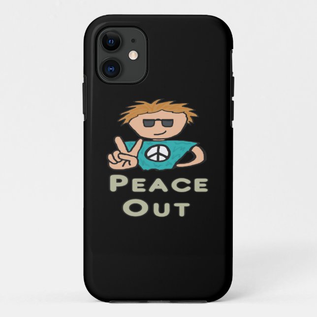 Peace Out Case-Mate iPhone Case (Back)