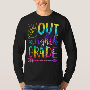 Peace Out Eighth 8th Grade Happy Last Day Of Schoo T-Shirt
