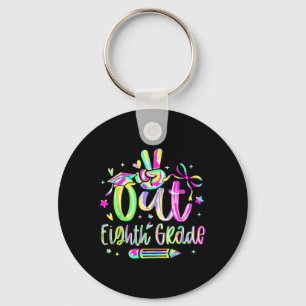 Peace Out Eighth Grade Graduation Cl Of 2025 Teach Key Ring