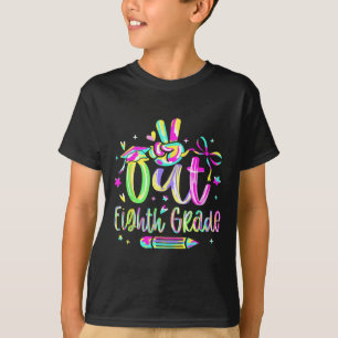 Peace Out Eighth Grade Graduation Cl Of 2025 Teach T-Shirt