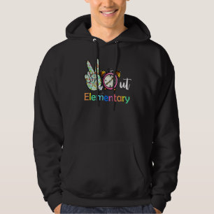Peace Out Elementary Graduates Last Day Of School  Hoodie