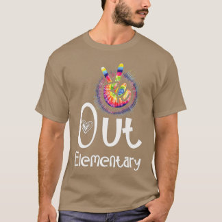 Peace Out Elementary Last Day of School Elementary T-Shirt