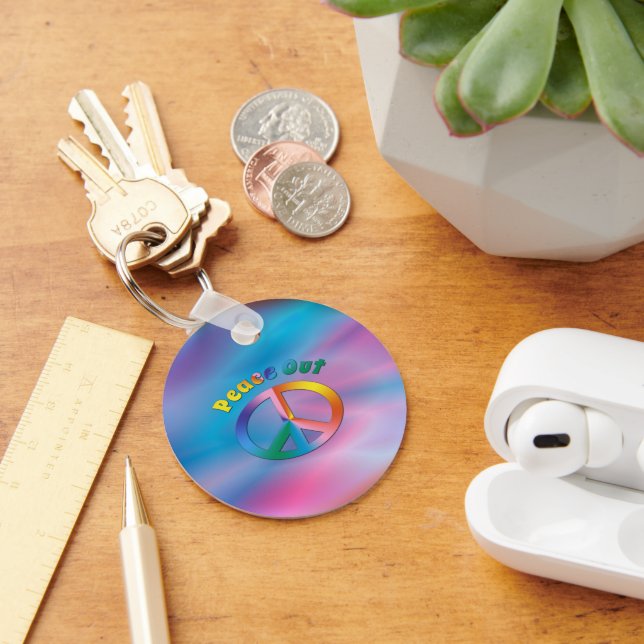 Peace Out Key Ring (Desk)