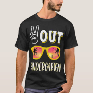 Peace Out Kindergarten  For Kindergarten Graduatio T-Shirt
