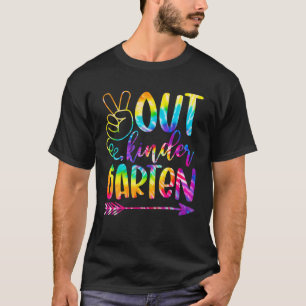 Peace Out Kindergarten Happy Last Day Of School Ti T-Shirt