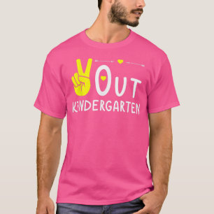 Peace Out Kindergarten Shirt Graduation Last Day o