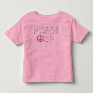 Peace Out Letters Toddler T-Shirt