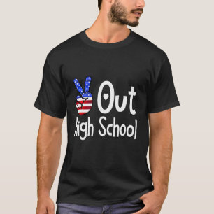 Peace Out Middle School Graduate Students Last Day T-Shirt