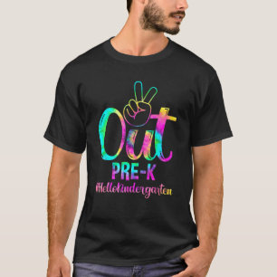 Peace Out Pre K Hello Kindergarten Back To School  T-Shirt