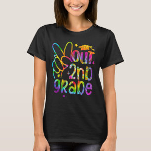Peace Out Second 2nd Grade Happy Last Day Of Schoo T-Shirt