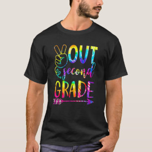 Peace Out Second 2nd Grade Happy Last Day Of Schoo T-Shirt