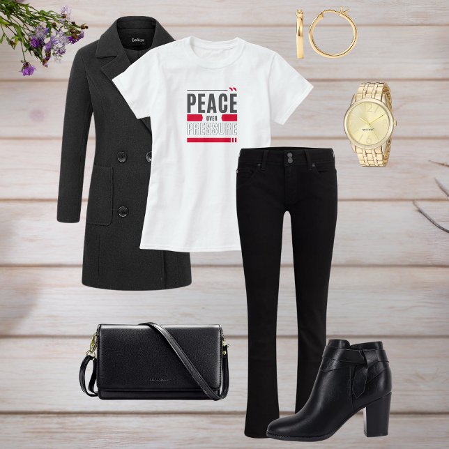 Peace Over Pressure Motivational Quote Design Sweatshirt (Creator Uploaded)