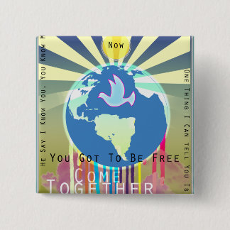 Peace Over The World Sony ATV Lyrics 15 Cm Square Badge