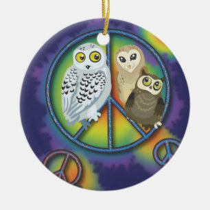 Peace Owl~ Ornament
