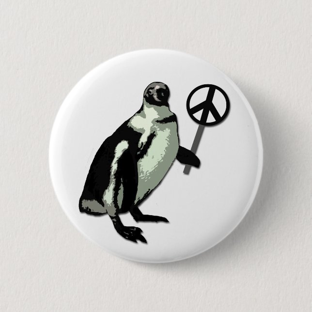 Peace Penguin Button (Front)