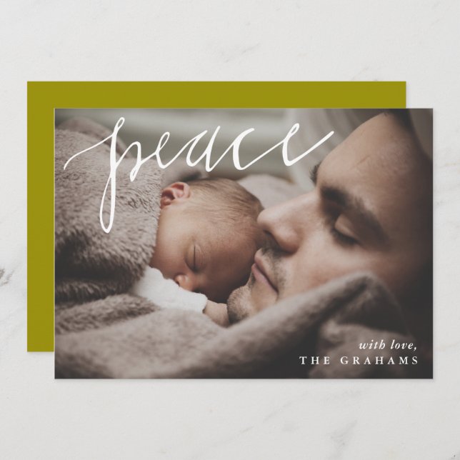 Peace Photo Holiday Card (Front/Back)