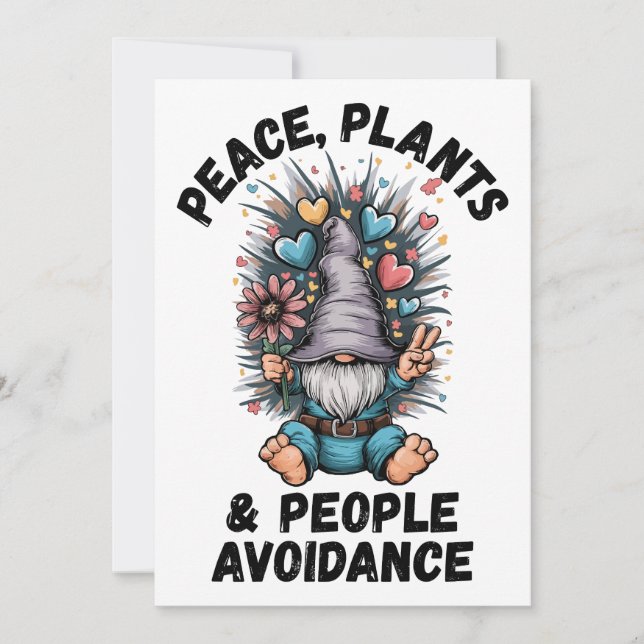 Peace, Plants and People Avoidance Invitation (Front)