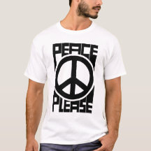 Peace Please Black Lettering