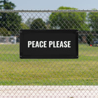 Peace please black white simple anti war protest