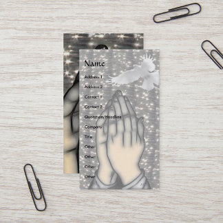 Peace! Please! business-card template Business Card