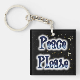 Peace Please Key Ring