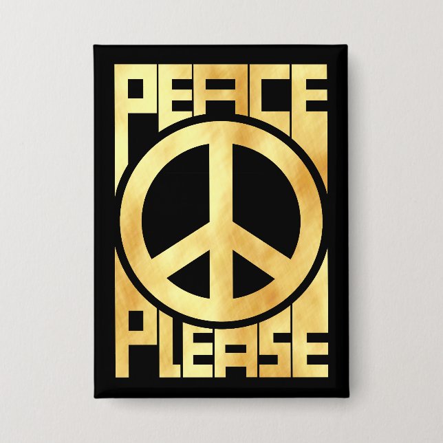 Peace Please Soft Gold Lettering (Front)