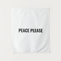 Peace please white black simple anti war protest