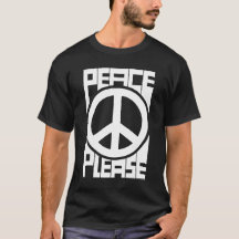 Peace Please White Lettering