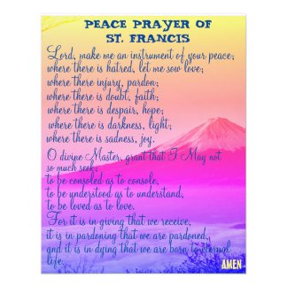 Peace Prayer of St. Francis  Photo Print