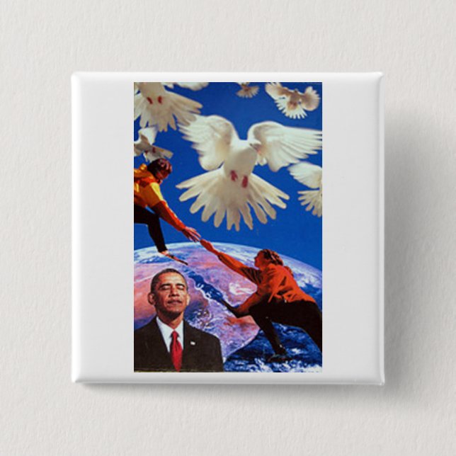 Peace President 15 Cm Square Badge (Front)