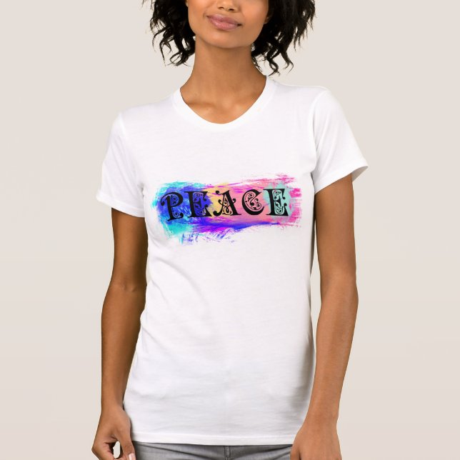 Peace Print Design T-Shirt (Front)