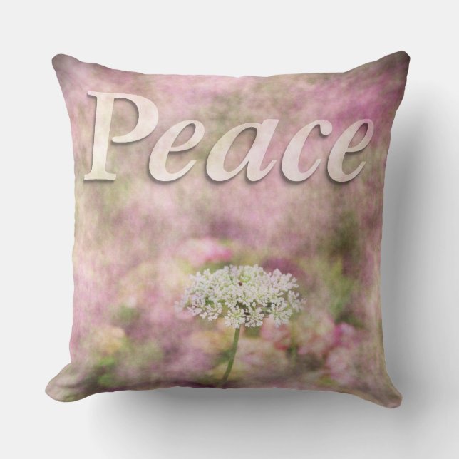 Peace-Queen Anne's Lace Cushion (Front)