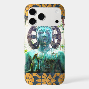 Peace Quote Asian Turquoise Buddha Statue Photo