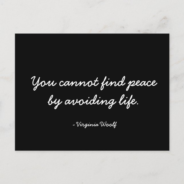 Peace Quote Postcard (Front)