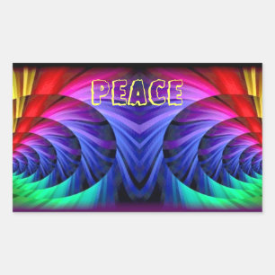 Peace_ Rectangular Sticker