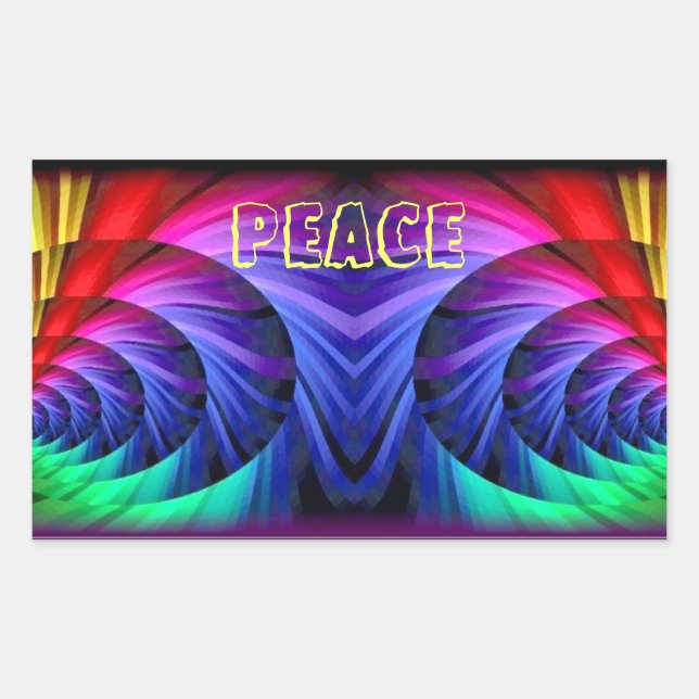 Peace_ Rectangular Sticker (Front)